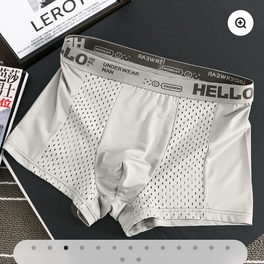 Qty 3 - Ultra-Breathable Boxer Briefs - Gray  Mens 28-30